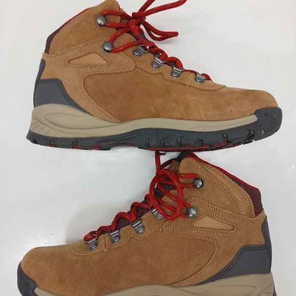 Columbia Women Newton Ridge Plus WP Amped Hiking Boot Elk/Red BL4552-286 - Picture 12 of 14